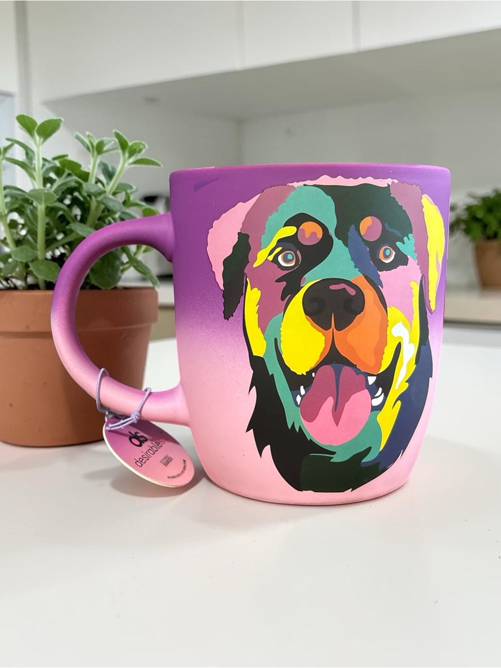 Desirable Sip Dog Pop Art Mug